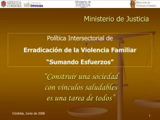 ministerio de justicia