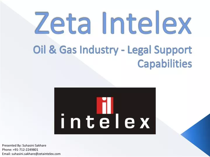 zeta intelex oil gas industry legal support capabilities