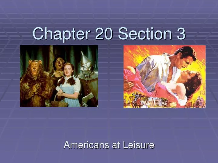 chapter 20 section 3