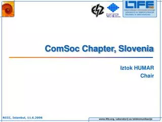 ComSoc Chapter, Slovenia