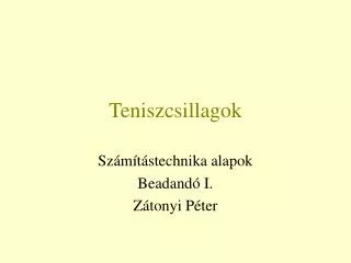 teniszcsillagok