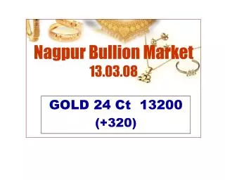 Nagpur Bullion Market 13.03.08