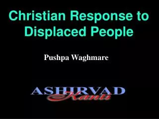 Christian Response to Displaced People