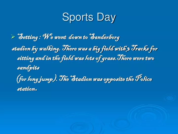 sports day