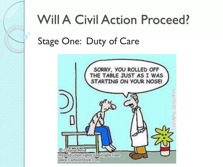 will a civil action proceed