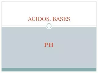 acidos bases