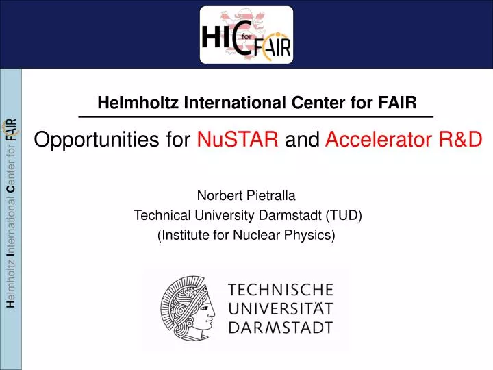 opportunities for nustar and accelerator r d