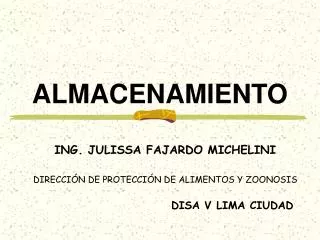 almacenamiento