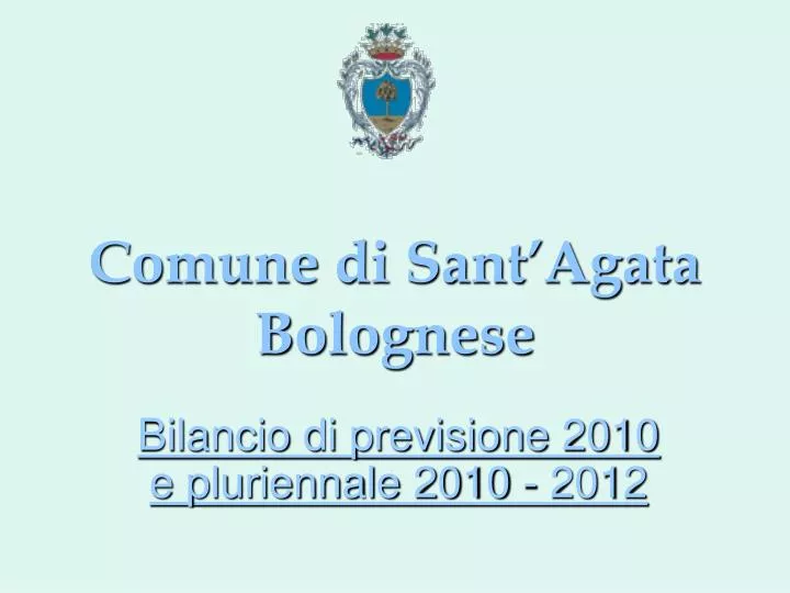 comune di sant agata bolognese