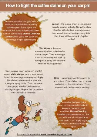 How to fight the coffee stains on your carpet