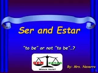 ser and estar