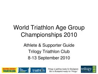 World Triathlon Age Group Championships 2010