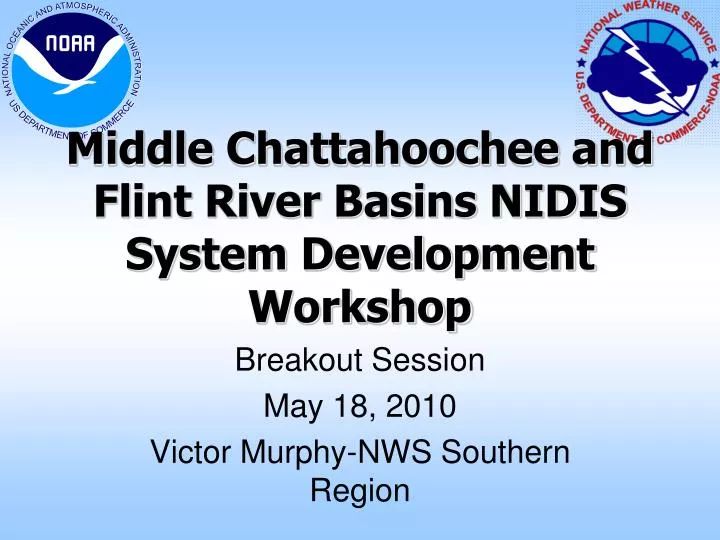 middle chattahoochee and flint river basins nidis system development workshop