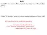 Reflecting on Christmas Joy in Wales: A Journey Through Dylan Thomas's Childhood Memories - slide 1