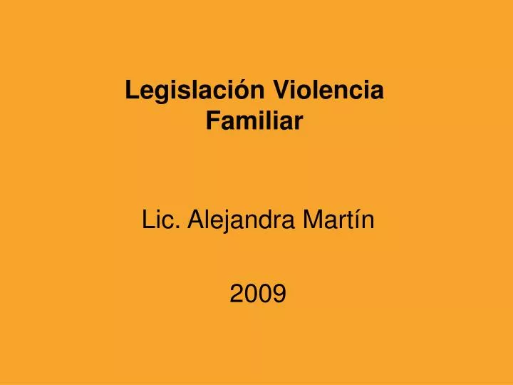 legislaci n violencia familiar