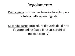 regolamento