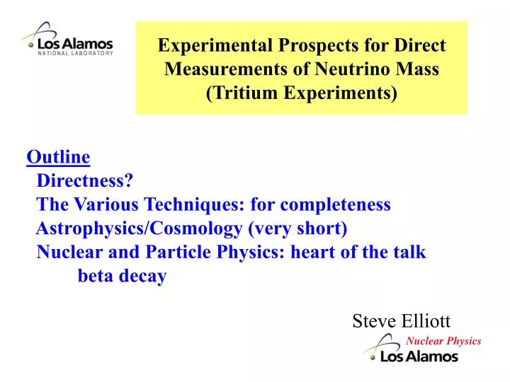 experimental prospects for direct measurements of neutrino mass tritium experiments