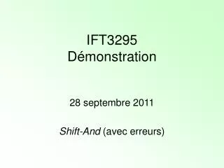 ift3295 d monstration