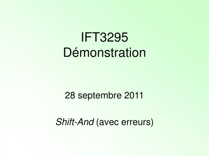 ift3295 d monstration