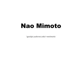 Nao Mimoto
