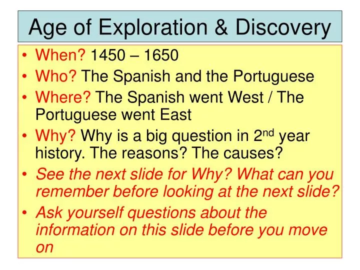 age of exploration discovery