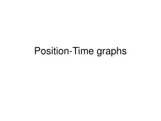 Position-Time graphs