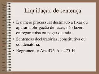 liquida o de senten a