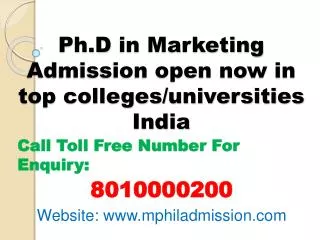 Distance Learning Ph.D in Marketing Admission-8010000200