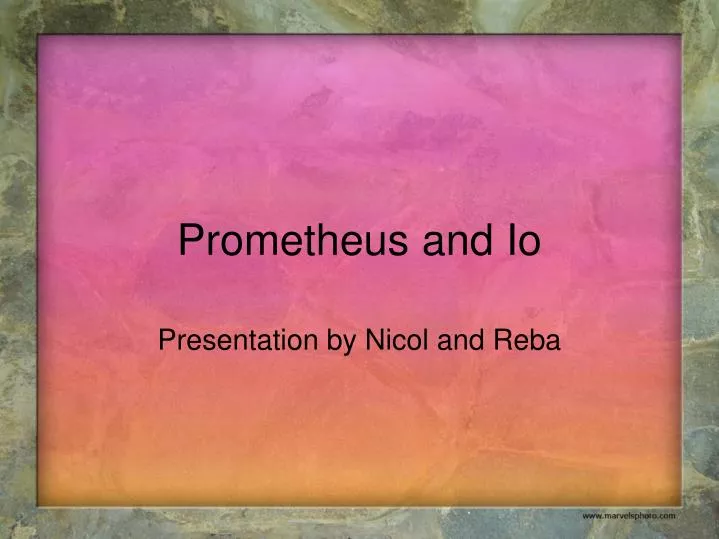 prometheus and io