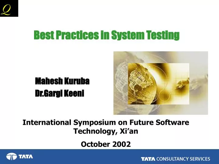 best practices in system testing