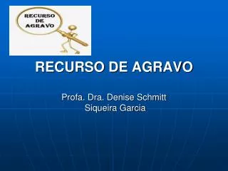 recurso de agravo profa dra denise schmitt siqueira garcia