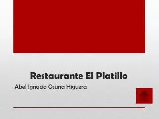 restaurante el platillo