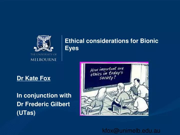 ethical considerations for bionic eyes