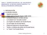 1.- INTRODUCCIÓN. 2.- LA ESCUELA NUEVA. Aspectos generales. - slide 1