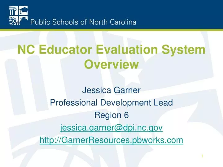 nc educator evaluation system overview