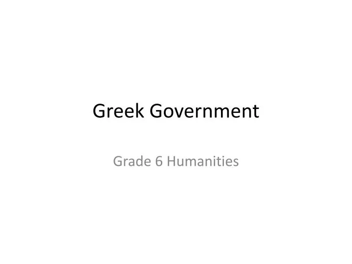greek government