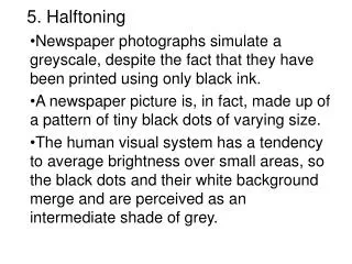 5. Halftoning