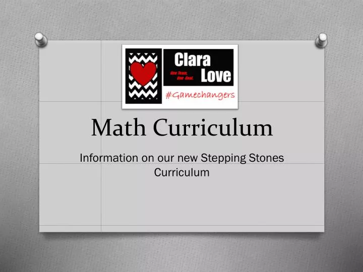 math curriculum