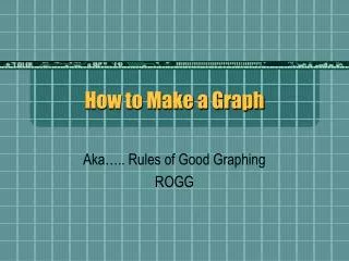 How to Make a Graph