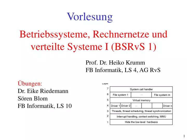 betriebssysteme rechnernetze und verteilte systeme i bsrvs 1