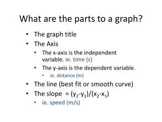 what are the parts to a graph