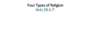 Four Types of Religion Acts 26:1-7