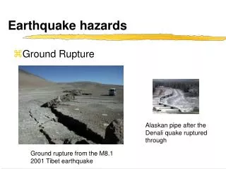 Earthquake hazards