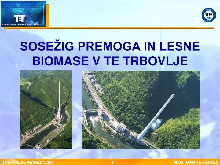 sose ig premoga in lesne biomase v te trbovlje