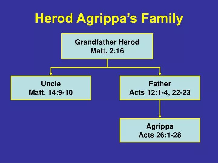 herod agrippa s family