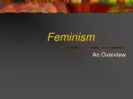 Feminism - slide 1