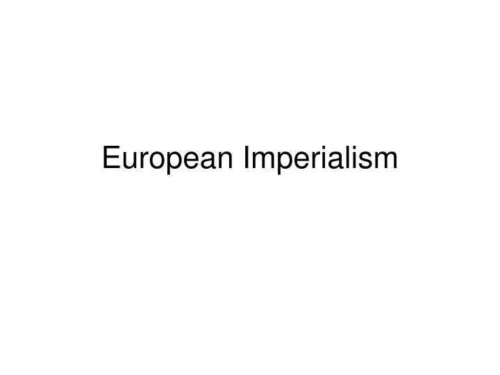 european imperialism