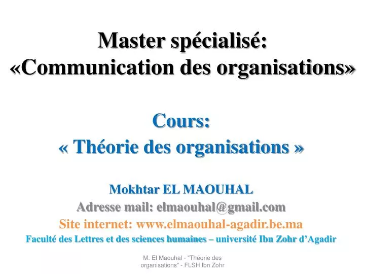 master sp cialis communication des organisations