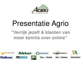presentatie agrio