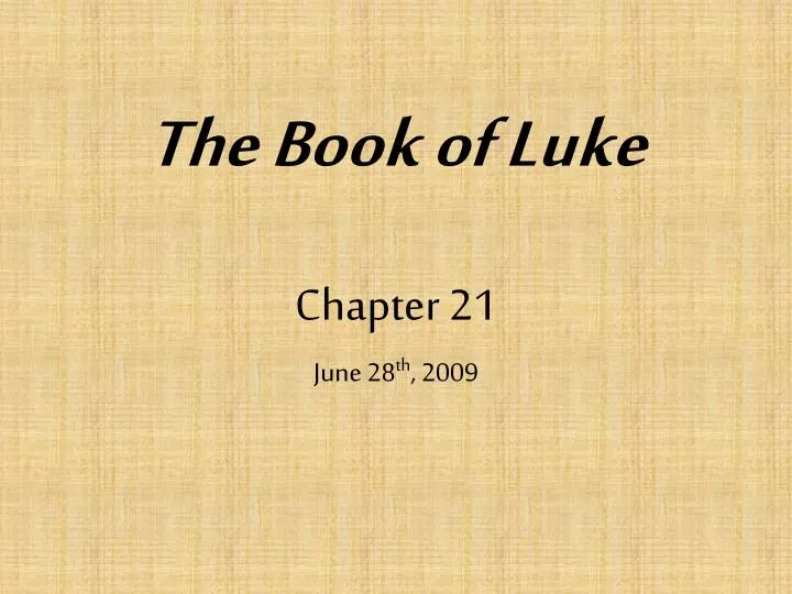 the book of luke